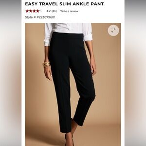 Talbots Black Cropped Ankle Pants
